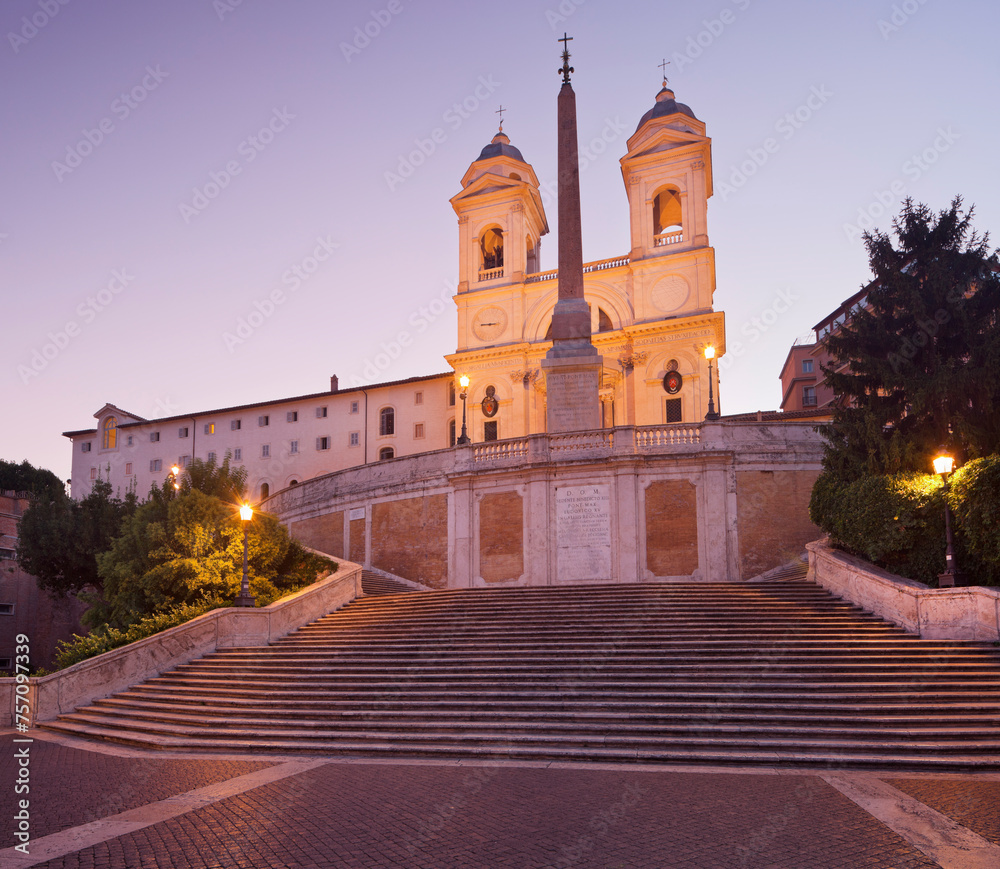 Piazza di Spagne, Spanische Treppe, Trinità dei Monti, Rom, Lazio, Italien