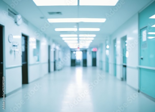Hostpital building on blurred background