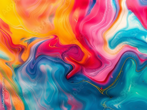 Vivid swirls of color create a mesmerizing abstract pattern.