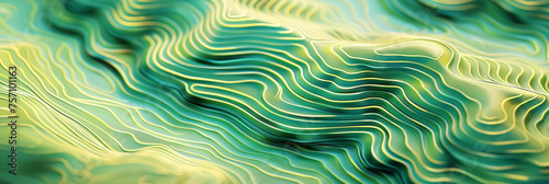 Light green and Turquoise Contoured Lines Abstract  Topographical Design  Energetic Background