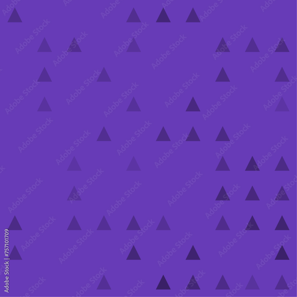Abstract seamless geometric pattern. Mosaic background of black triangles. Evenly spaced big shapes of different color. Vector illustration on deep purple background Abstract seamless geometric pattern. Mosaic background of black triangles. Evenly spaced big shapes of different color. Vector illustration on deep purple background