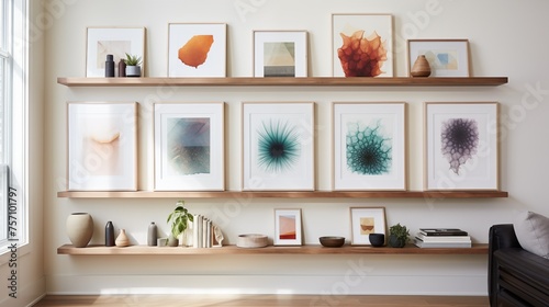 Create a gallery wall with your favorite art pieces © Aeman