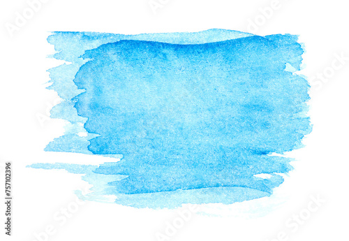 Abstract blue watercolor on white background. © nata777_7