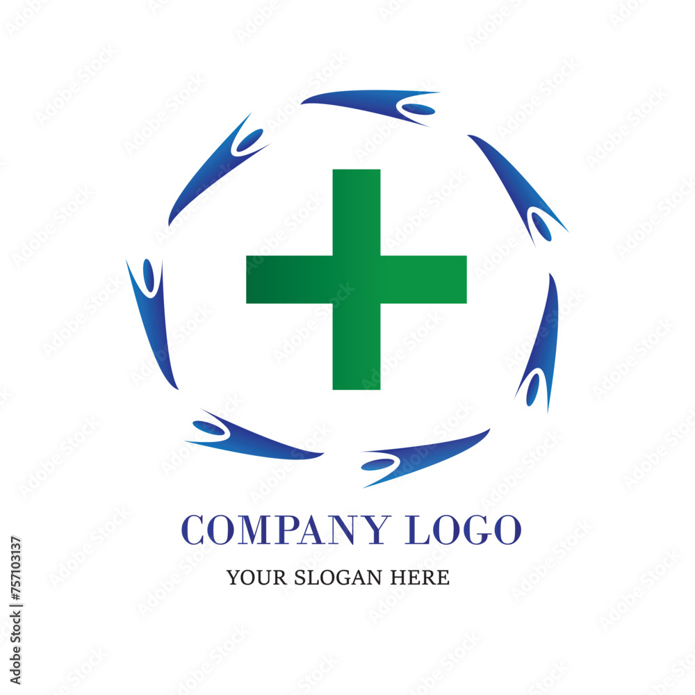 medicine, pharmacy, health, logo, medical herbal plus plants organic icon, health care symbol vector design template