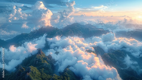 Mystical Mountains. A Fairyland Veiled in Clouds and Mist.