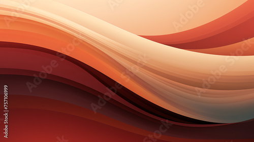 Curved speed lines background with coral firebrick and