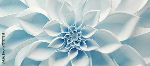 floral wave motif pattern, flower 14