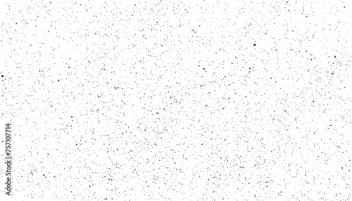Black grainy texture isolated on white background. Dust overlay. Dark noise granules. Hand drawing illustration. Snow falling on white background.