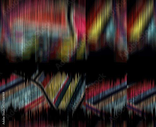 Abstract fabric ombre texture motion effect stripes textured . Trendy spring summer 2024-2025 colors for fashion industry. Aurora inspired by northern lights for area rug, carpet, scarf, bedding cover