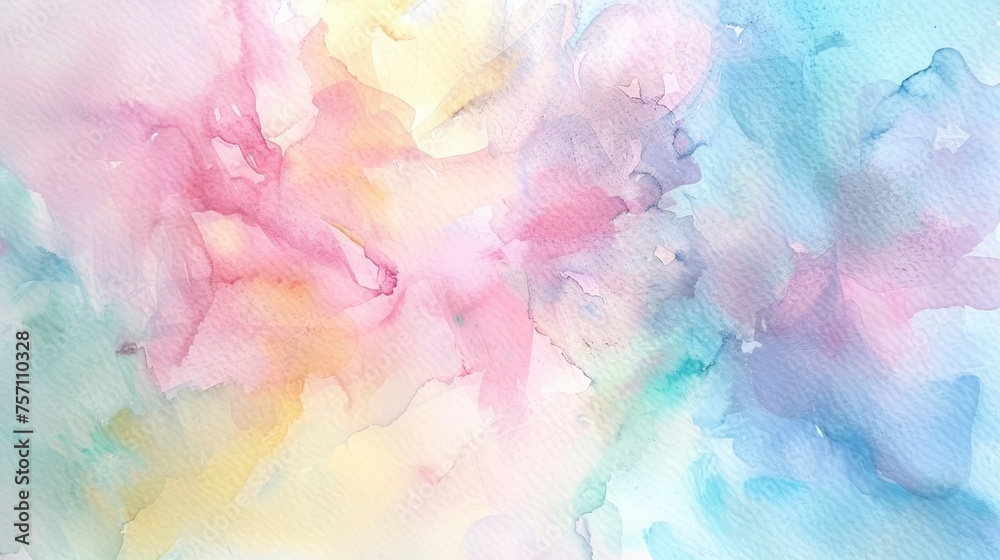 Light Pastel Abstract Watercolor Painting