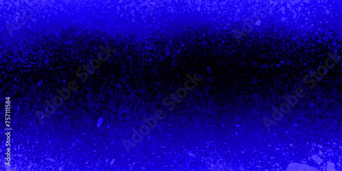 Blue splash of color isolated on transparent dark background. Abstract blue powder explosion with particles. Colorful dust cloud explode  paint holi  mist splash effect.