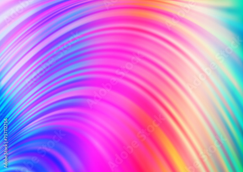 Light Multicolor, Rainbow vector template with bubble shapes.