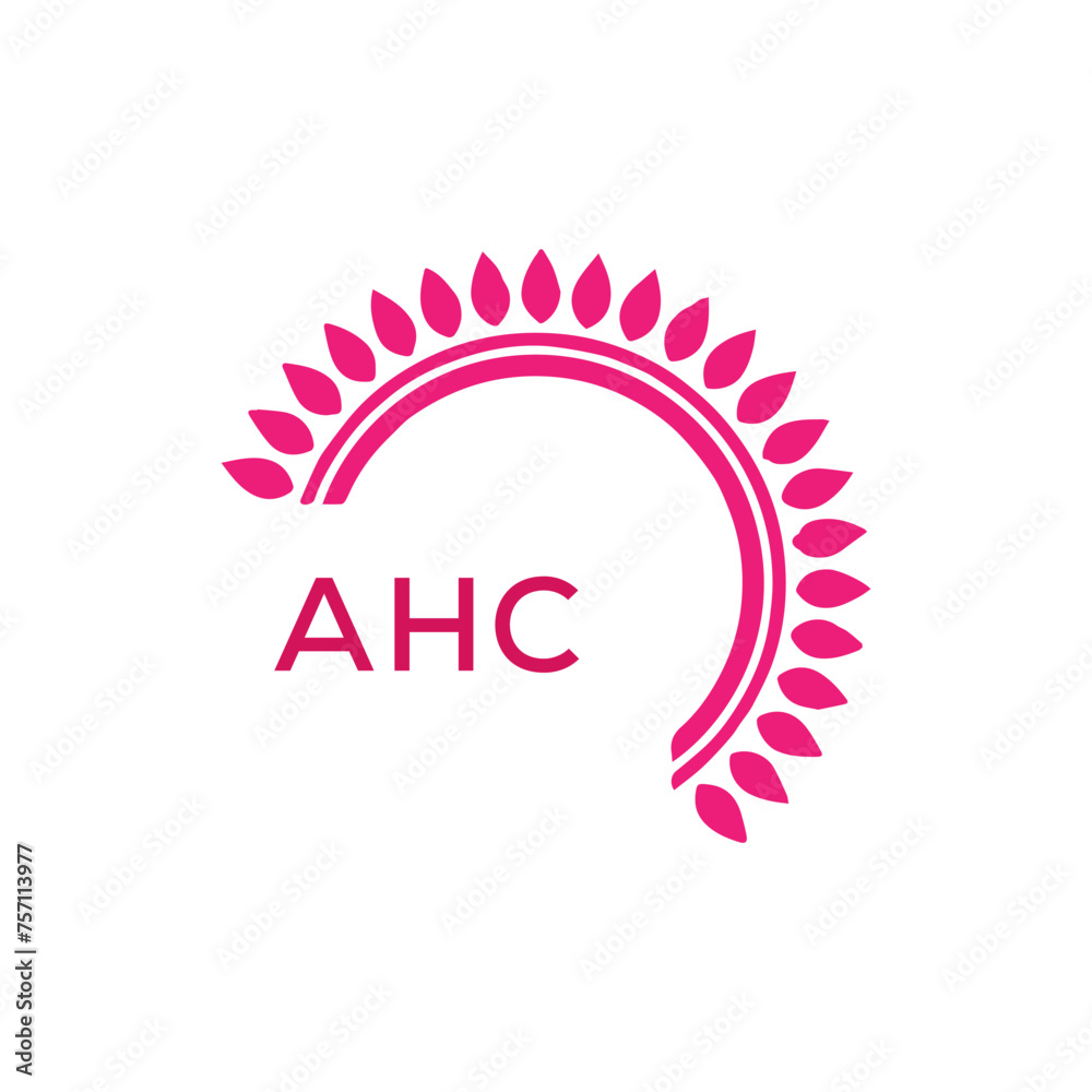 AHC  logo design template vector. AHC Business abstract connection vector logo. AHC icon circle logotype.
