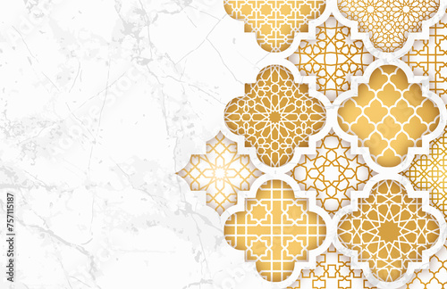 Moroccan poster. Arabic card, background, invitation, postcard. Moroccan tile. Marble. Arabian Ornament. Printable poster. Scrapbooking