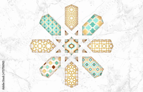 Moroccan poster. Arabic card, background, invitation, postcard. Moroccan tile. Marble. Arabian Ornament. Printable poster. Scrapbooking