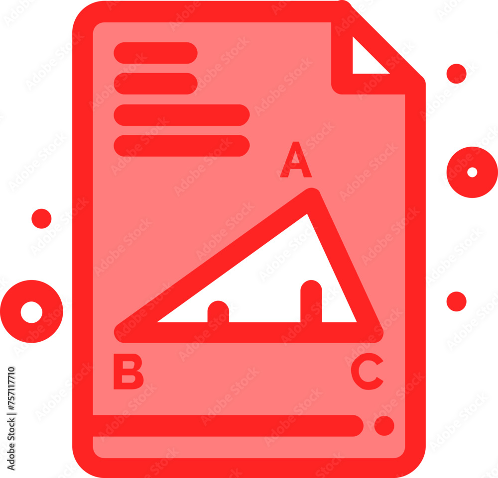  test paper logo design icon vector