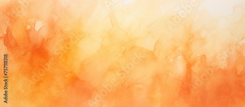 A close up of a fire against a yellow and orange background, featuring tints and shades of amber and peach. The heat contrasts with the calm natural landscape and sky on the horizon