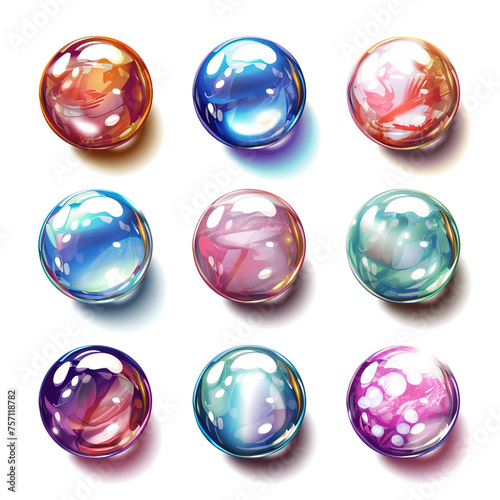 glossy sphere gem jewelry shine crystal shadow 3d transparent bubble shiny round luxury button gold bal