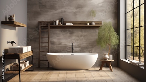 Design a minimalist bathroom