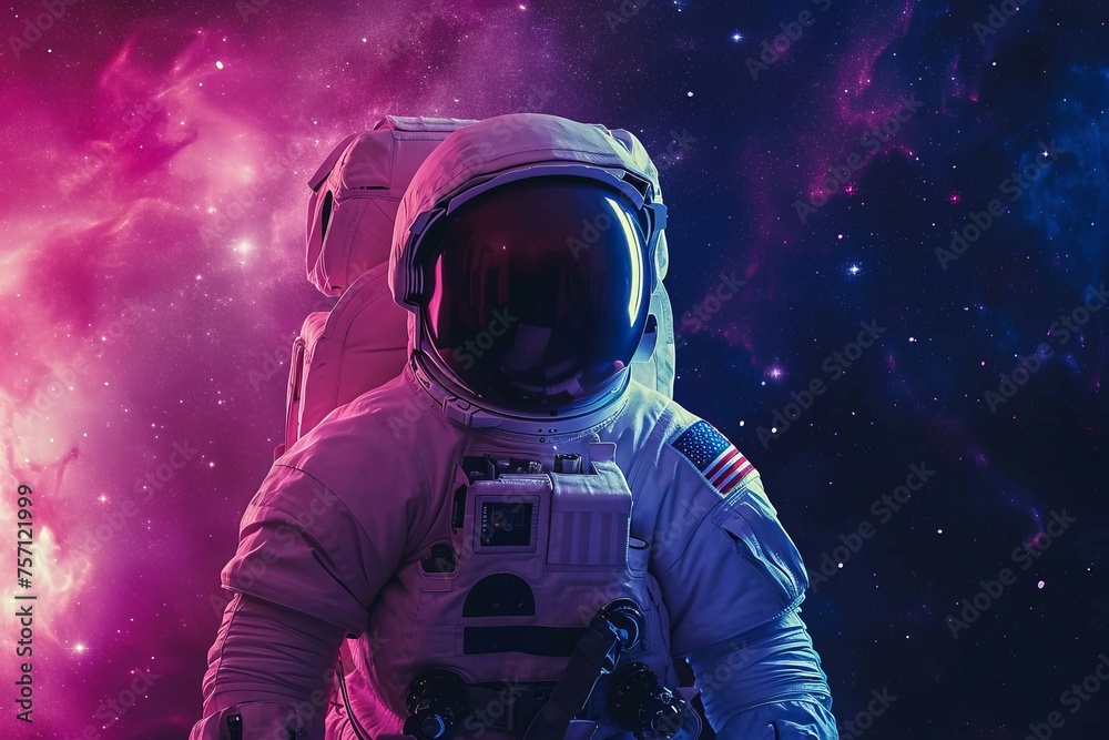 Close-up of Astronaut in Spacesuit Close-up of Astronaut in Spacesuit