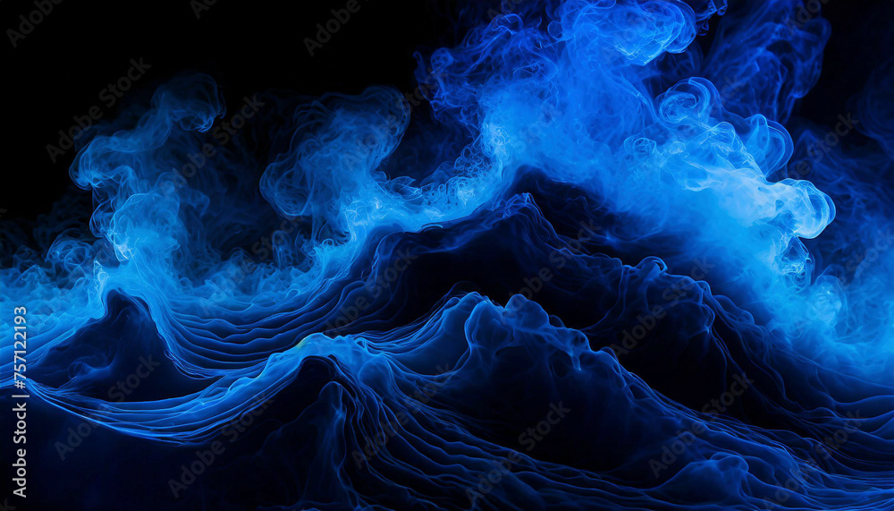 Obraz premium blue smoke background