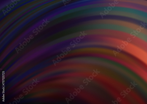 Dark Blue, Red vector background with lava shapes.