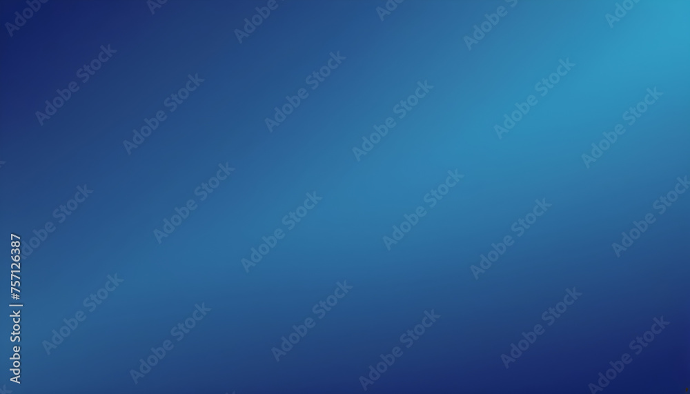 Banner, blue abstract background, gradient and noise