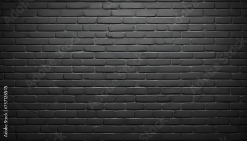 Black brick wall texture background