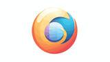 Vector retro browser icon. Internet icon in flat design