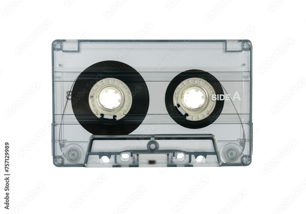 Obraz premium Audio cassette in a transparent case