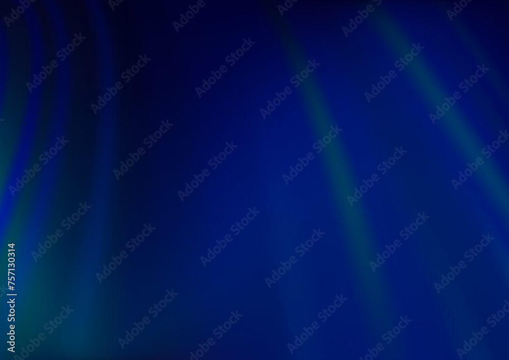 Dark BLUE vector background with liquid shapes.