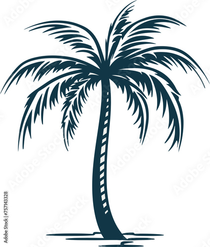 Island Imagination Mesmerizing Palm Tree Vector Art