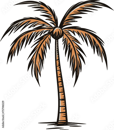 Island Dreams A Symphony of Palm Tree Vectors
