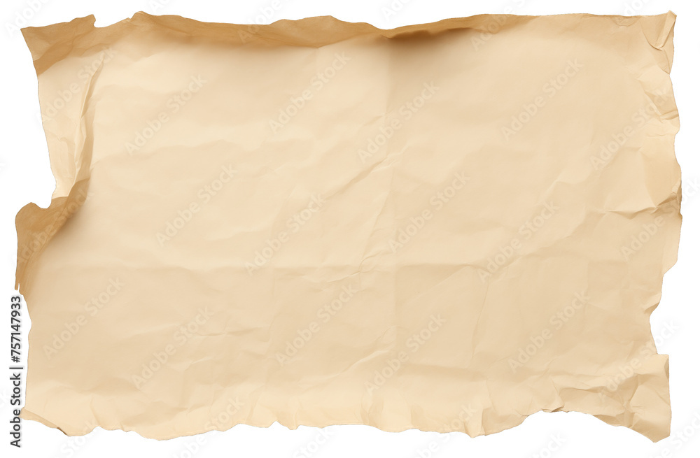 Obraz premium Vintage crumpled paper textured background. Generative AI 