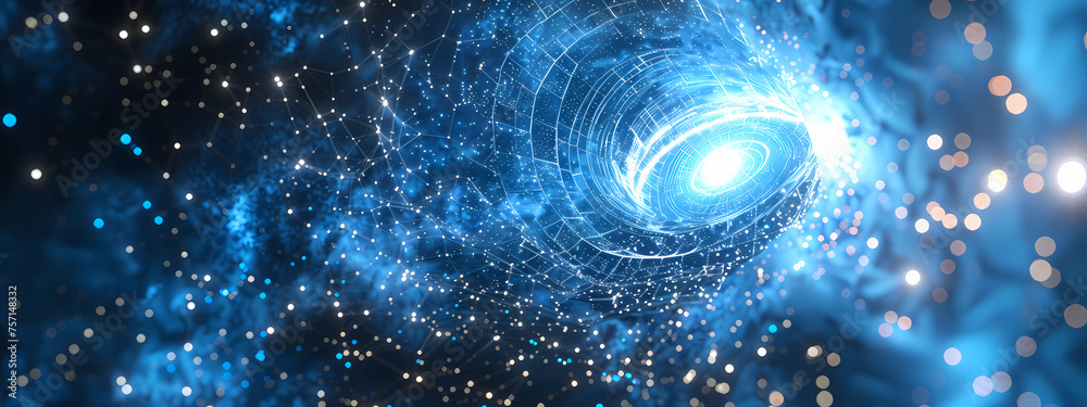 Obraz premium Galactic Gateway: Star Portal Network