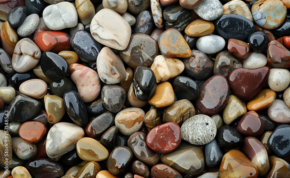 Sea stones background. beautiful pebbles of different colors Sea stones background. beautiful pebbles of different colors