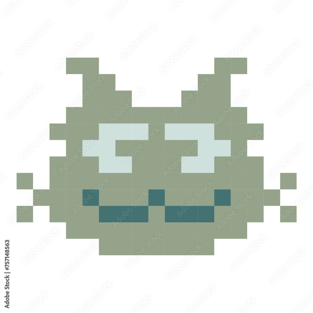 Fototapeta premium Cat pixel icon