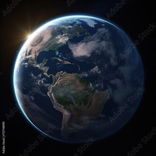 image of earth in outer space