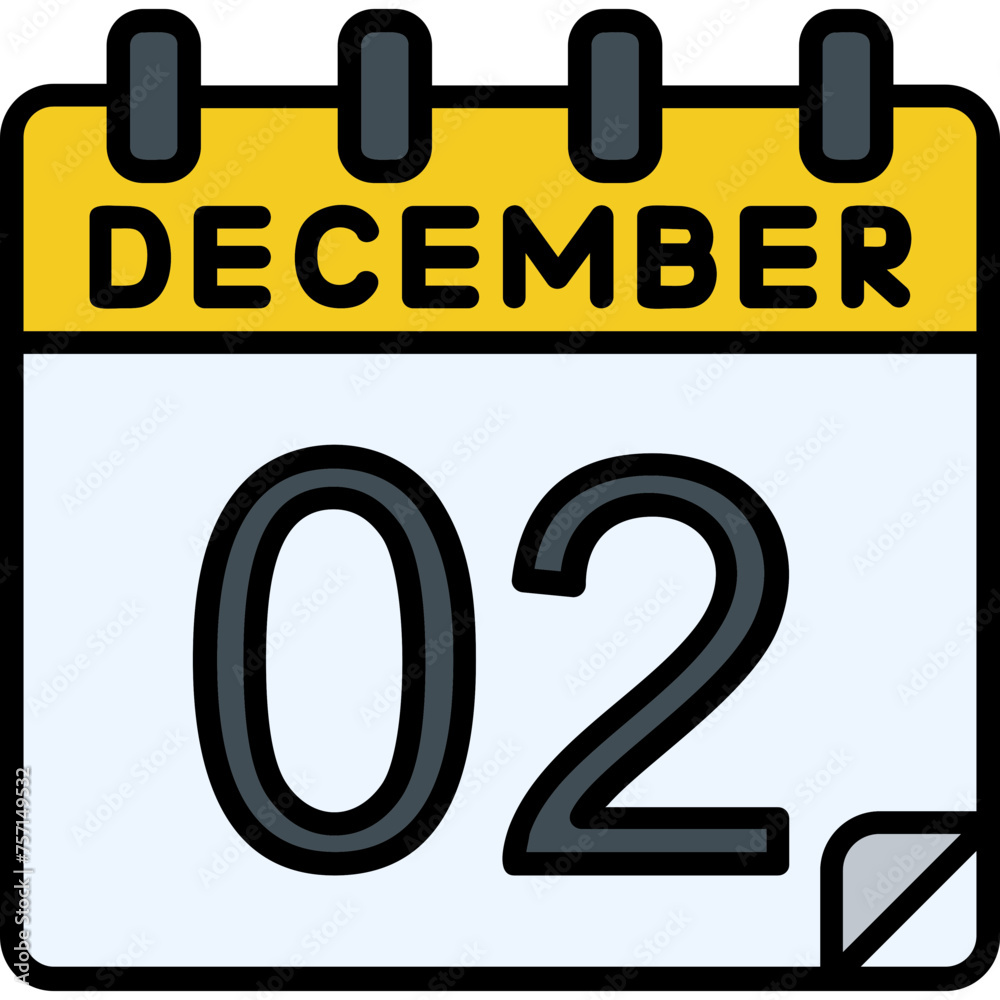 2 December Vector Icon Design 2 December Vector Icon Design