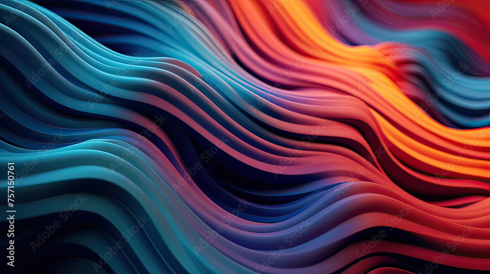 Abstract Volumetric Pattern Unleashed Background Ai Generative