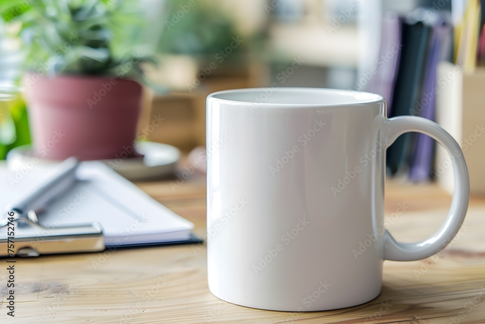 3d rendered of white coffee mug on a wooden table with a pencil, evoking the atmosphere of a home office or workspace 3d rendered of white coffee mug on a wooden table with a pencil, evoking the atmosphere of a home office or workspace