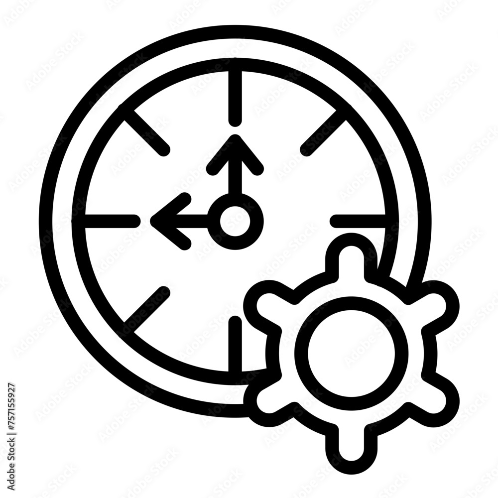 Vector Design Time Management Icon Style Vector Design Time Management Icon Style