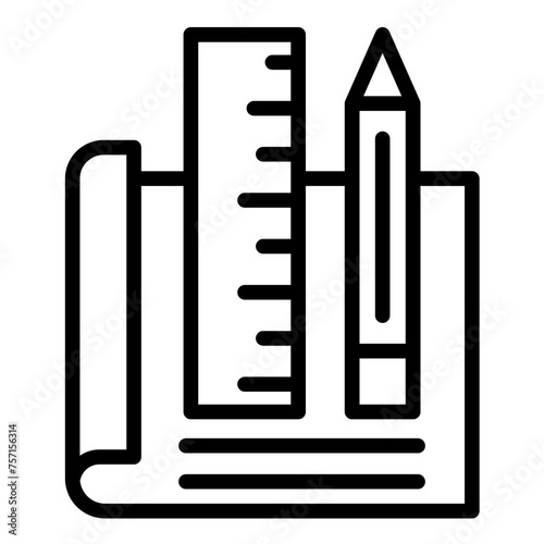 Vector Design Drafting Icon Style