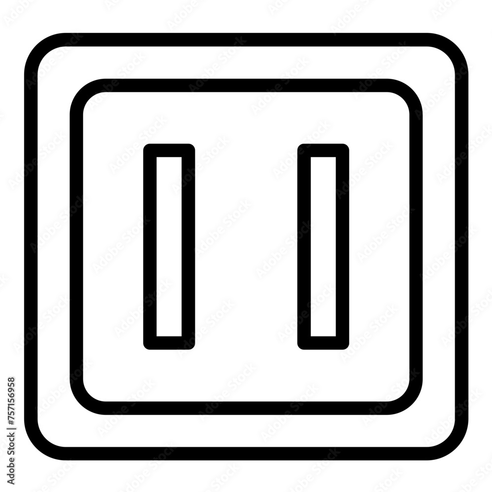 Vector Design Pause Button Icon Style Vector Design Pause Button Icon Style