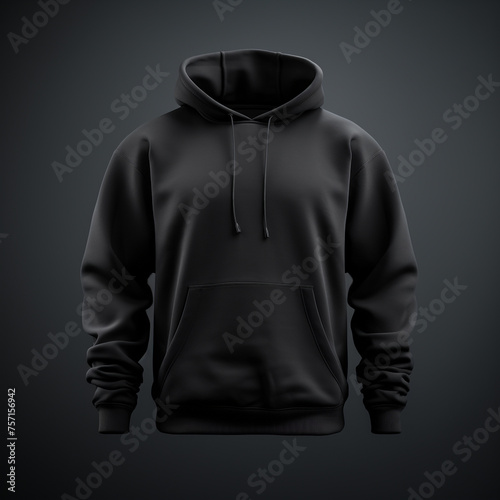 a black hoodie mockup and transparent background сreated with Generative Ai © Andrii Yablonskyi