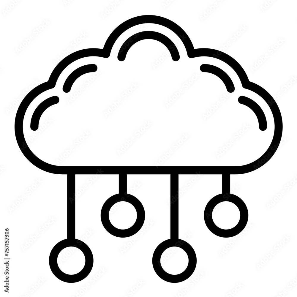Vector Design Cloud Computing Icon Style Vector Design Cloud Computing Icon Style