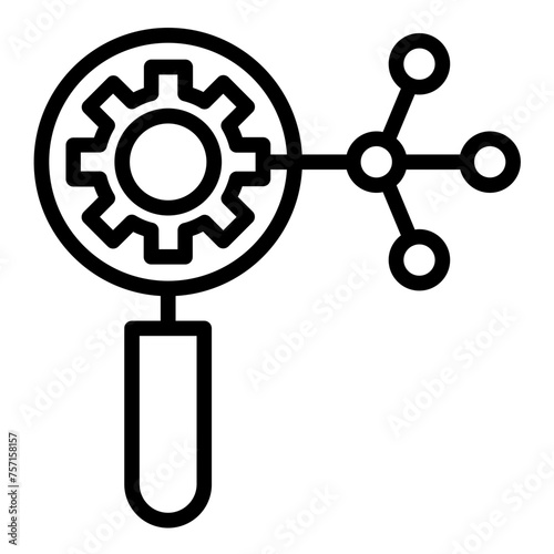 Vector Design Root Cause Analysis Icon Style
