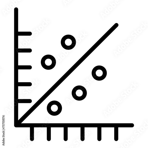 Vector Design Scatter Plot Icon Style