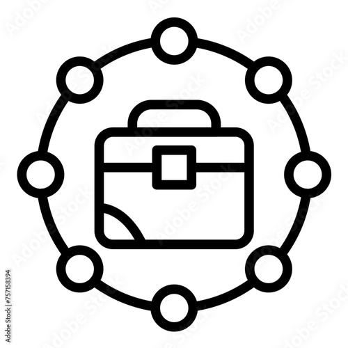 Vector Design Job Enrichment Icon Style