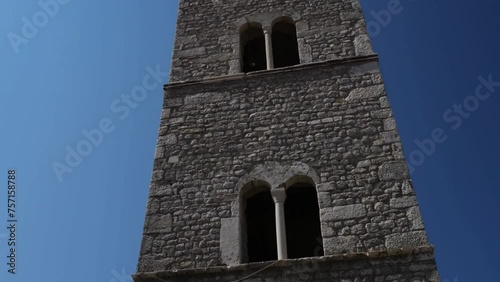tower in city Nin, Croatia photo